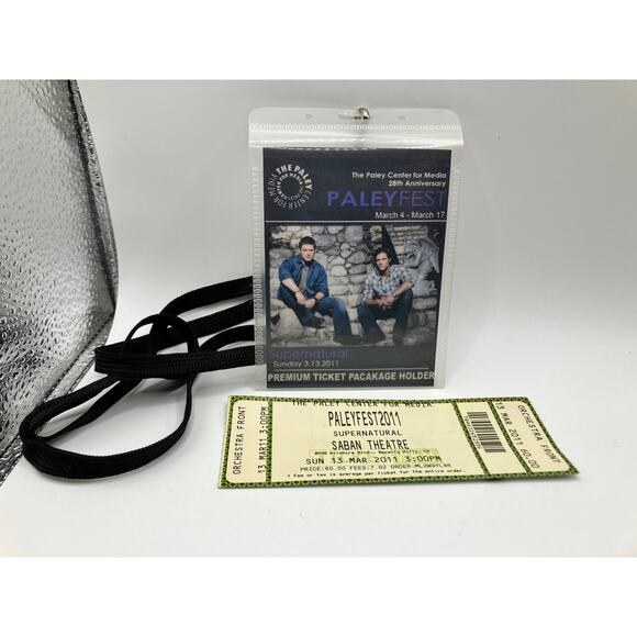 CW Supernatural Paley Fest 2006 & 2011 Programs, 2011 Ticket & 2011 Pass! - Picture 7 of 14